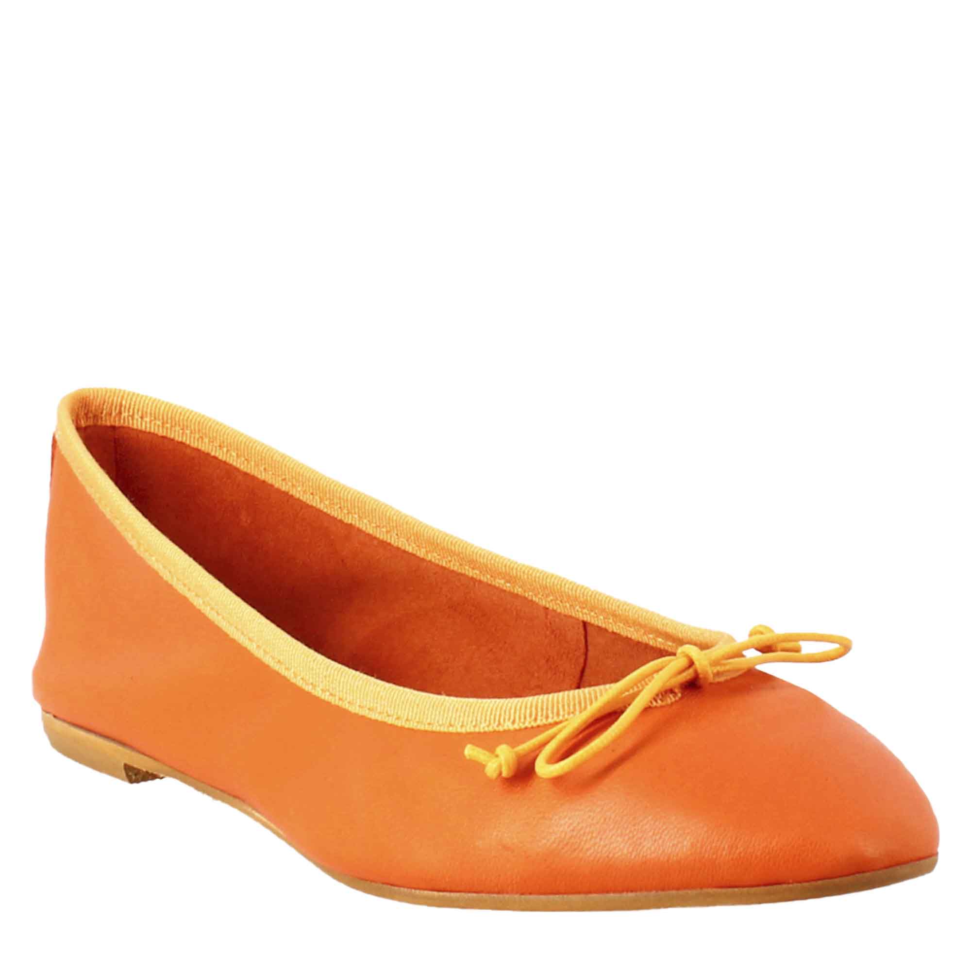 Orange hot sale ballerina shoes