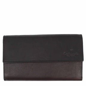 Women's wallet with compartments for credit cards, coins and banknotes in various colors