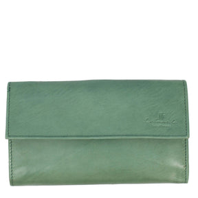 Women's wallet with compartments for credit cards, coins and banknotes in various colors