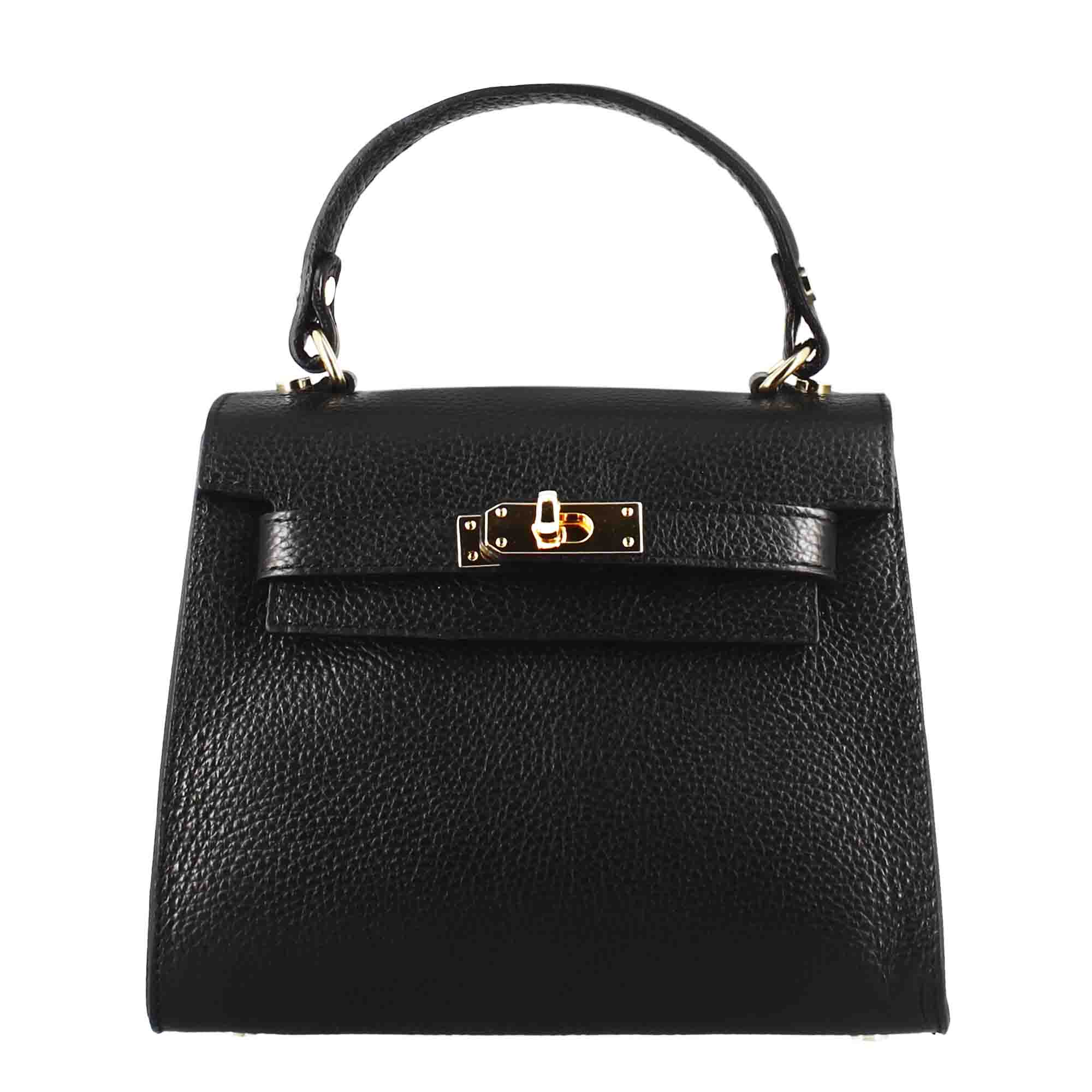 Lady K leather handbag with removable black shoulder strap