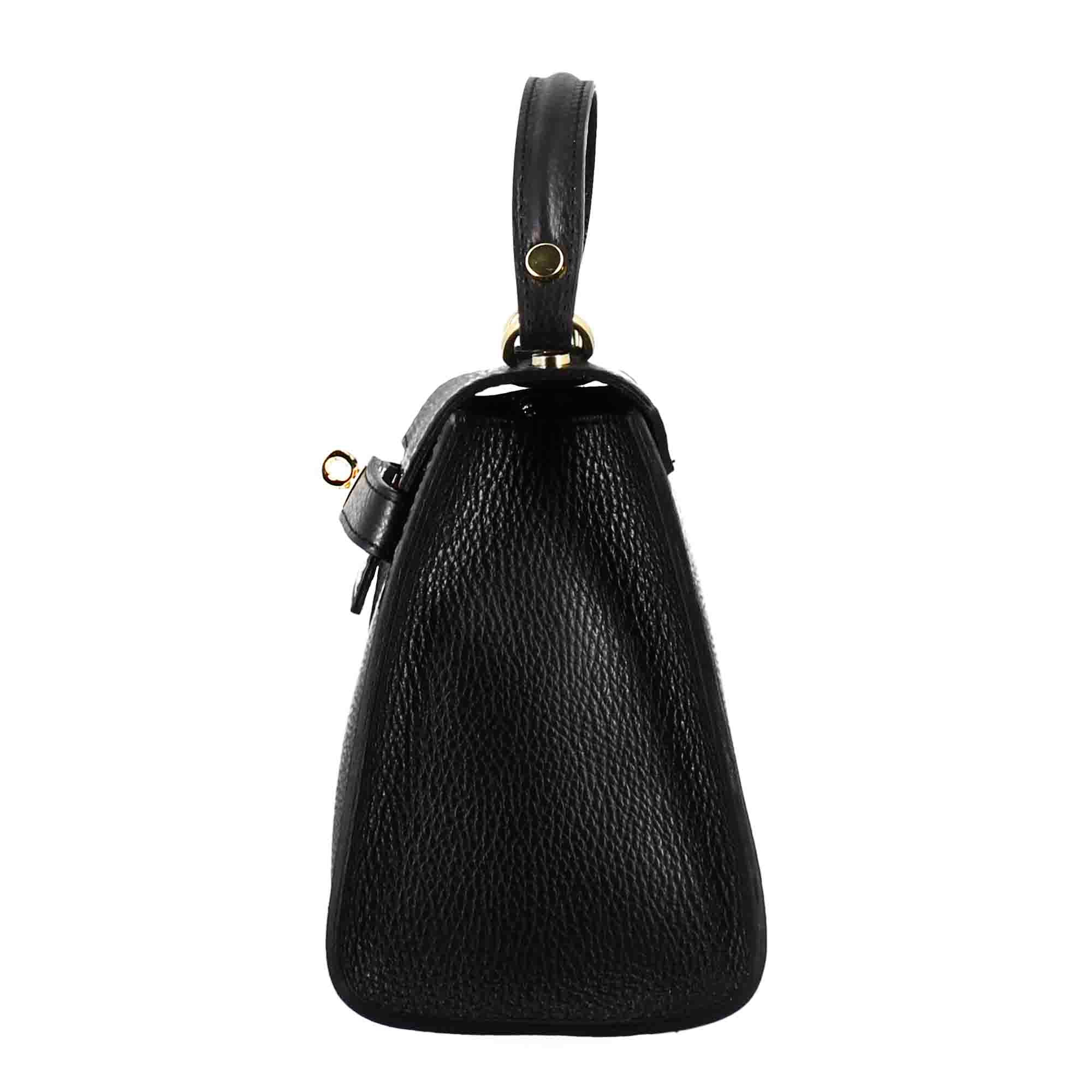 Lady K leather handbag with removable black shoulder strap