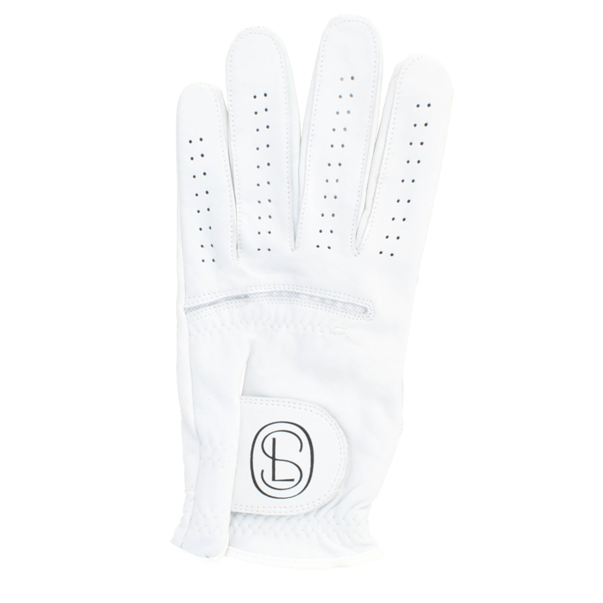 White Genuine Leather Golf Gloves