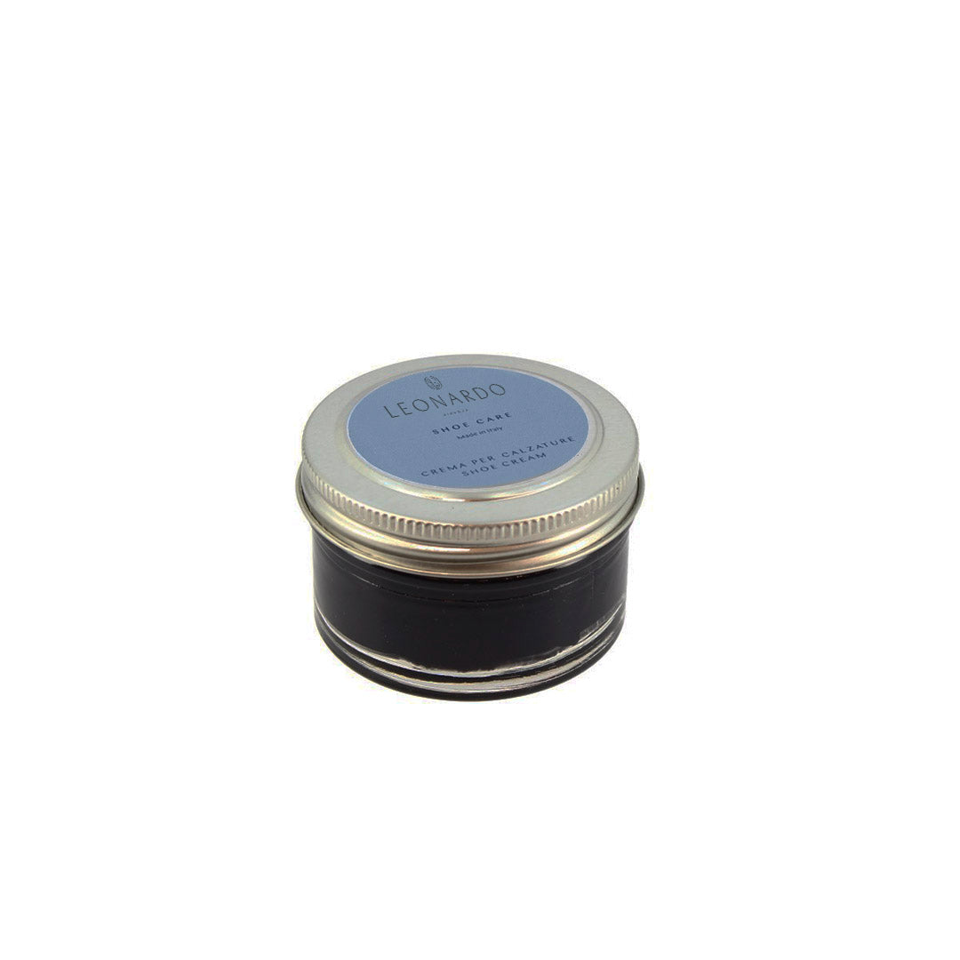 Lucido da scarpe colore nero crema per calzature in pelle 50 ml