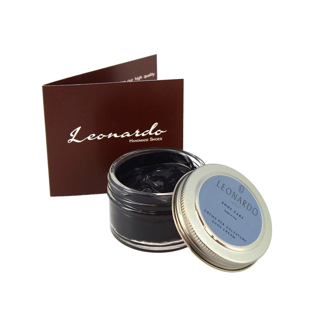 Black cream shoe polish in <tc>LEATHER</tc> 50 ml