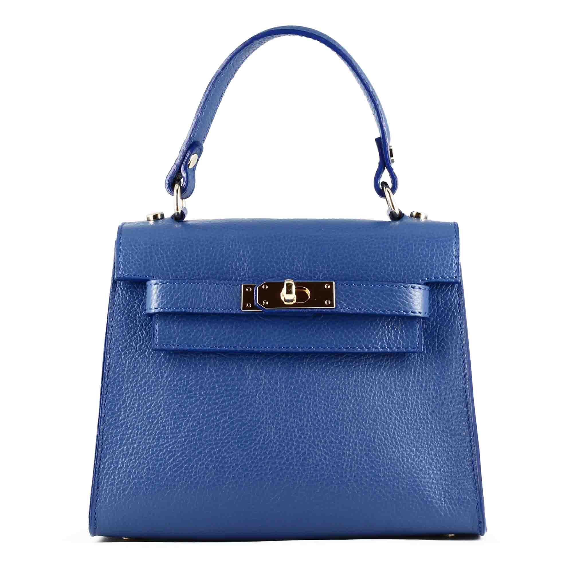 Lady K women's handbag in blue leather