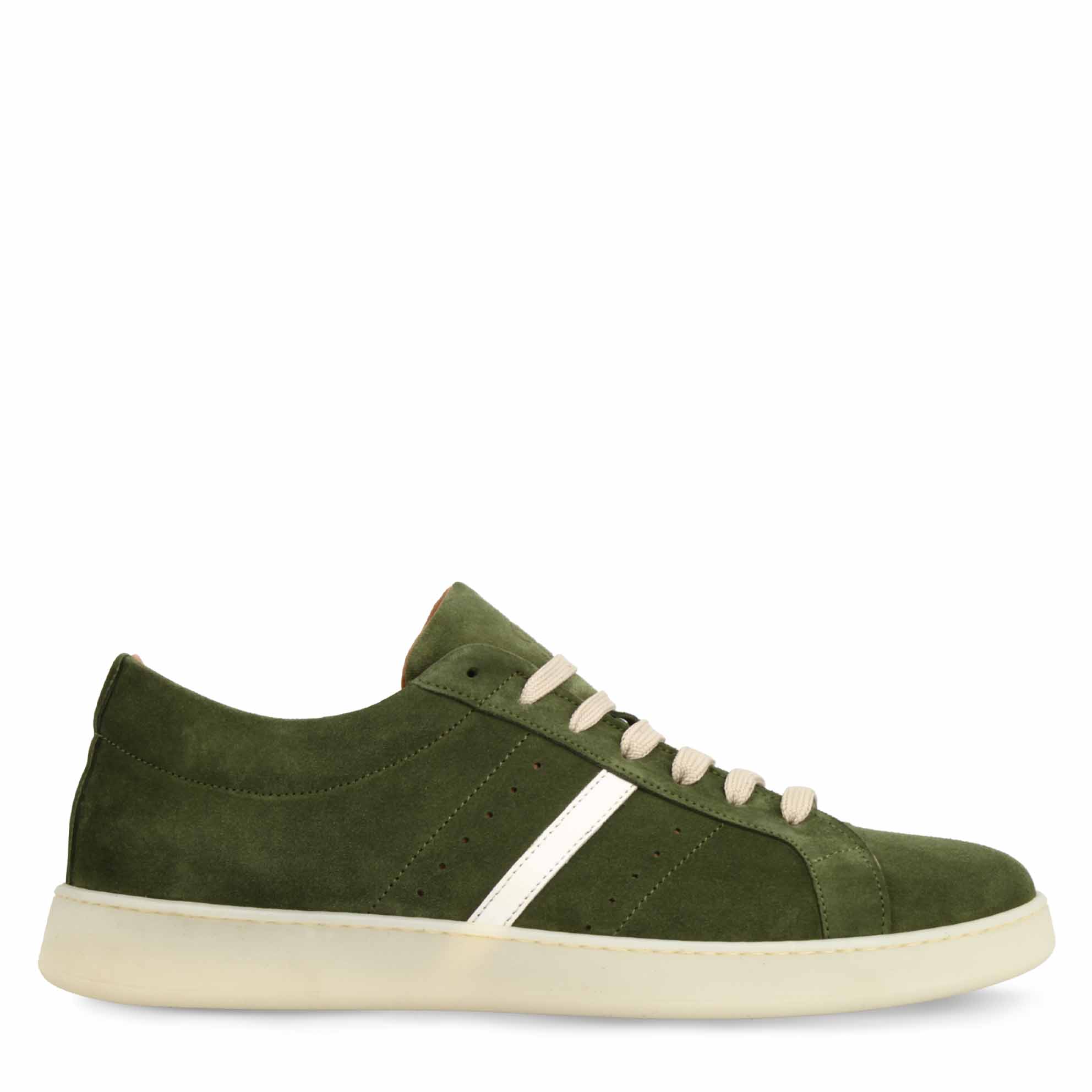 Men's Green Suede Handcrafted Sneaker