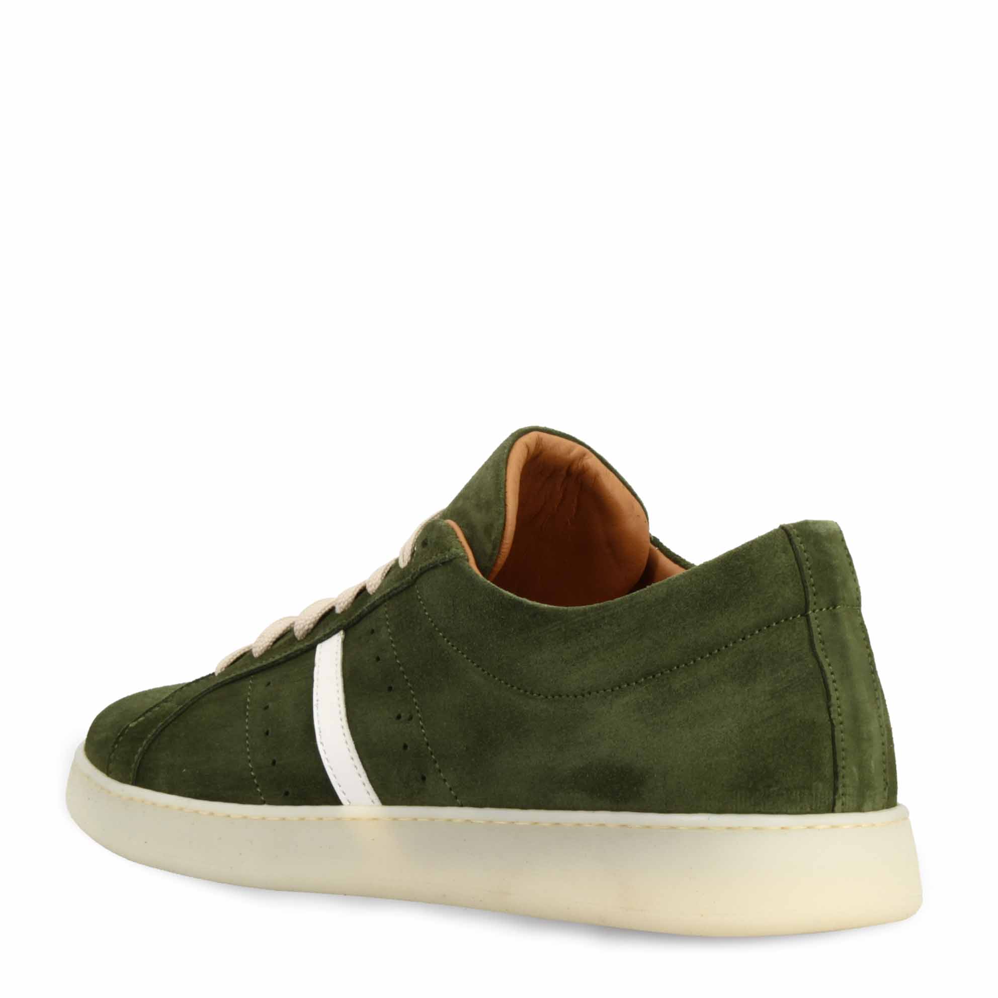 Men's Green Suede Handcrafted Sneaker