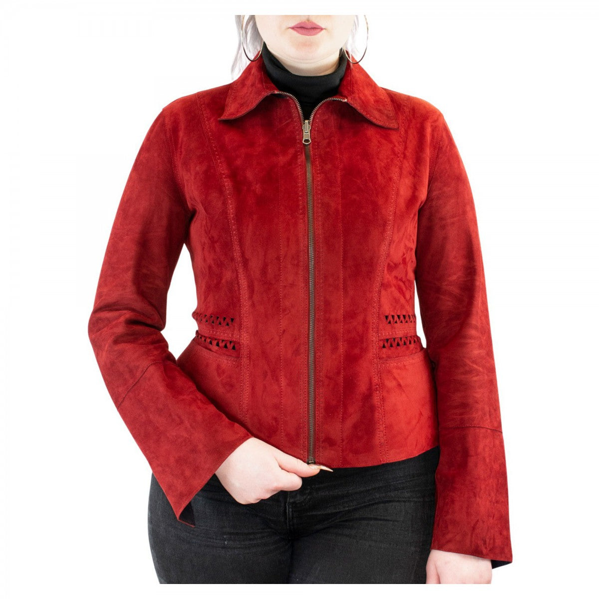 Italian handcrafted leather jackets women\'s genuine in