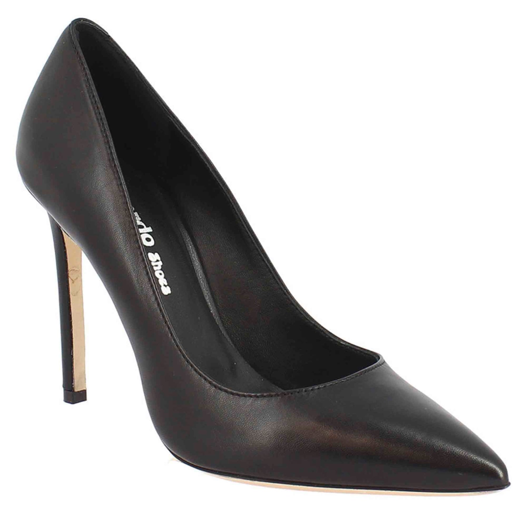 Black Patent Emmy Patent Pointed-Toe Stiletto Pumps - CHARLES & KEITH IN