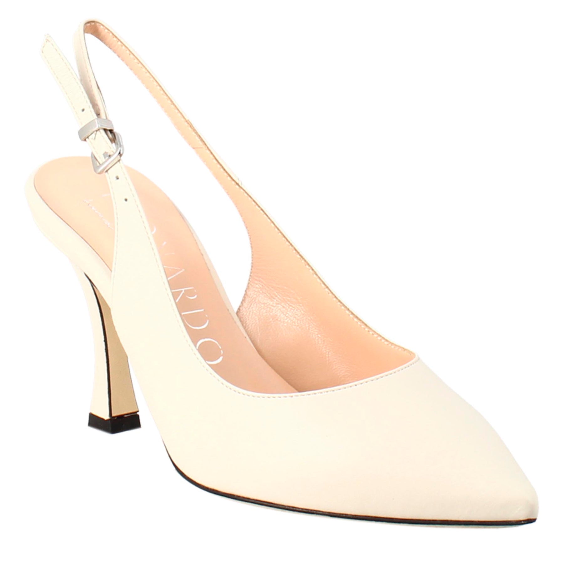 NOS Salvatore Ferragamo Lily White Leather Classic Low Heel Shoes ~ - Ruby  Lane