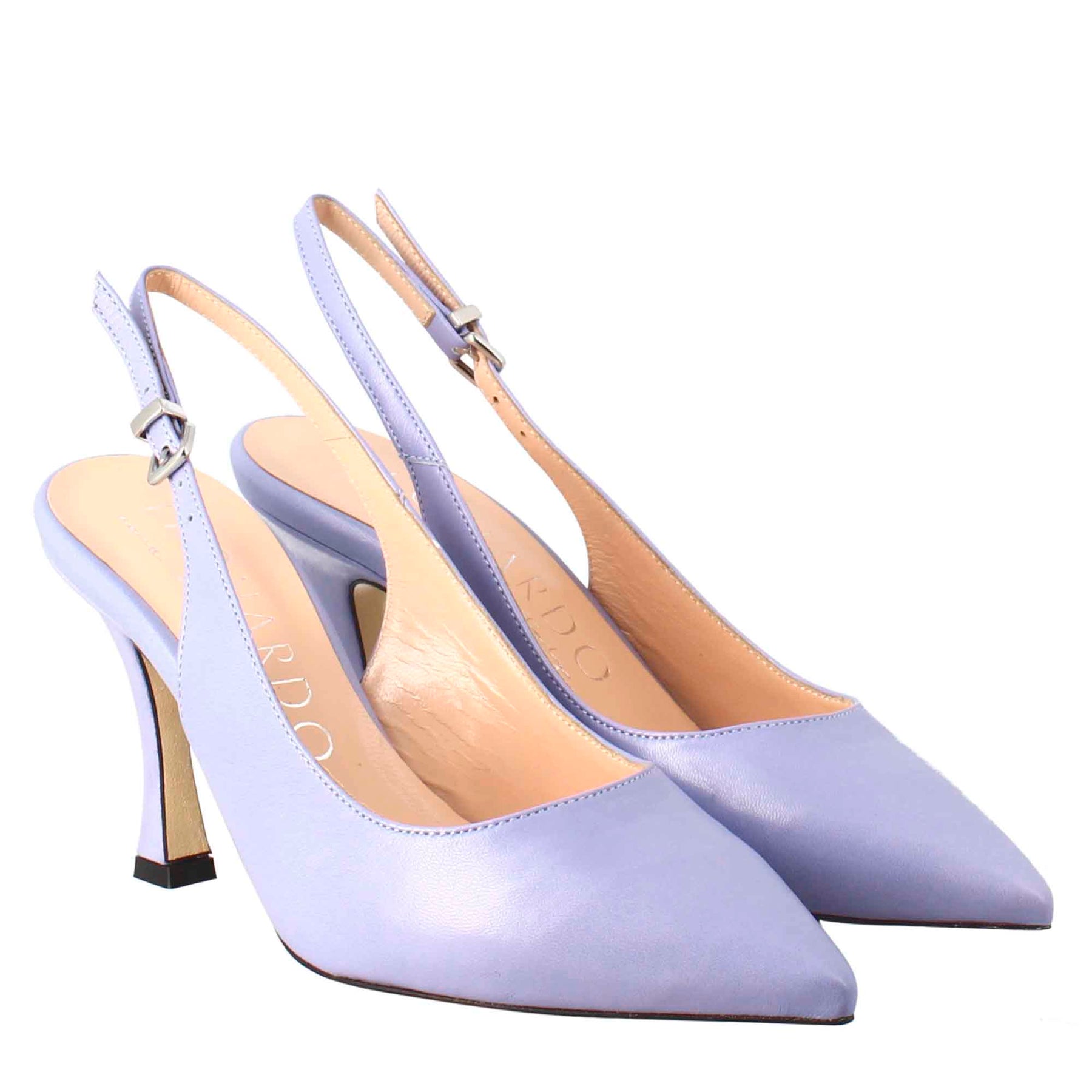 Buy PU POINTED-TOE PURPLE BLOCK PUMPS for Women Online in India
