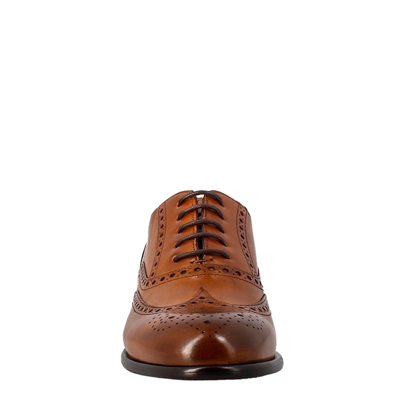 Oxford brogue marrone elegante da uomo in pelle