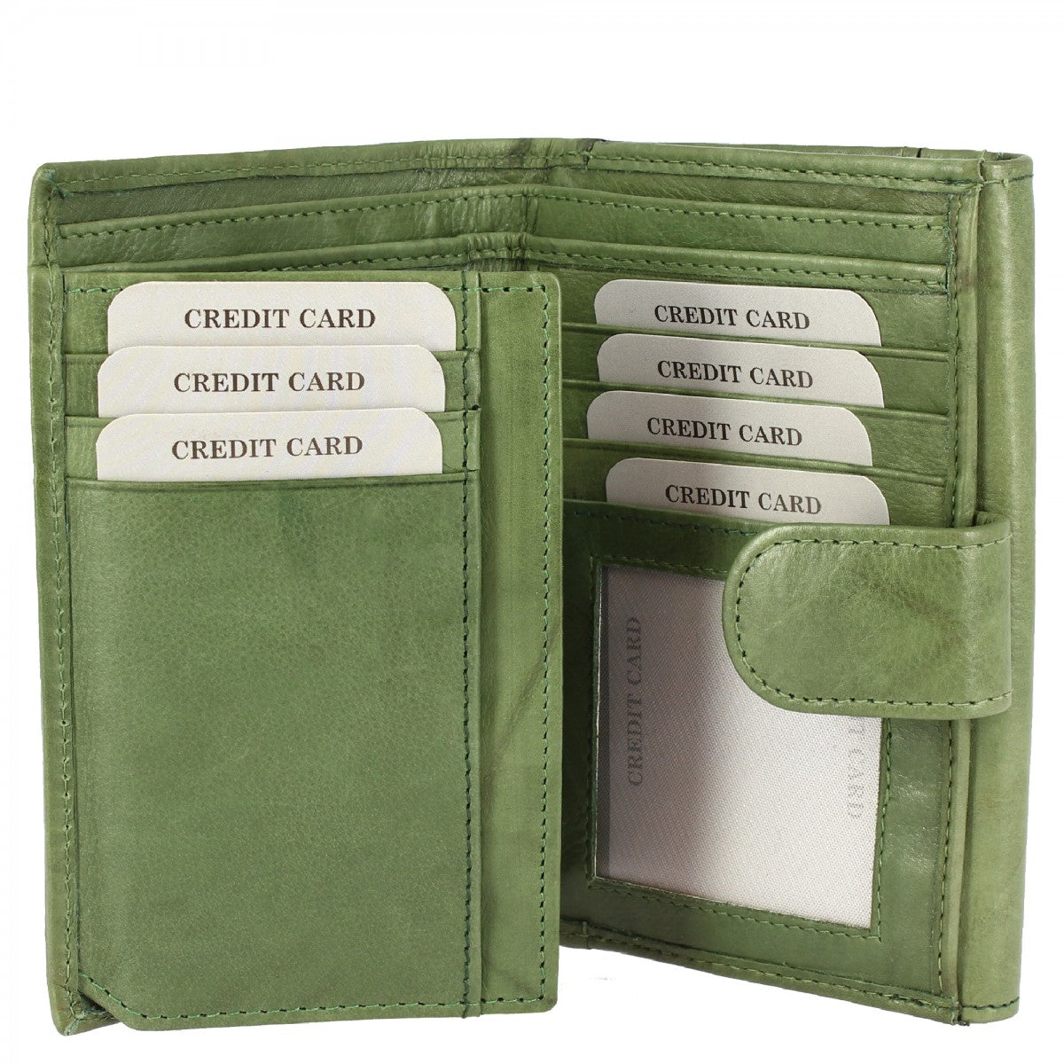 Women's Wallet Sauvage Black Calfskin Handmade Card Holder Pockets Banknotes
