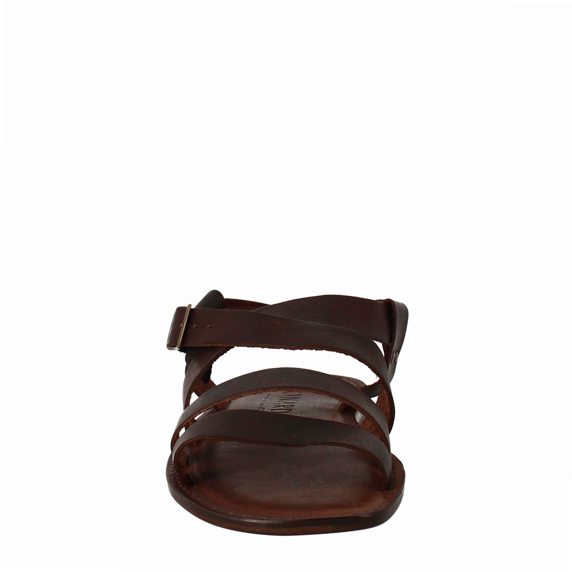 Pisa gladiator sandals for men in brown leather